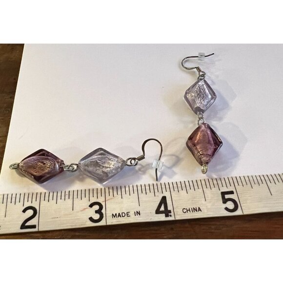 Jenny B Beaded Fish Hook Drop Dangle Pierced Earrings - Picture 3 of 3